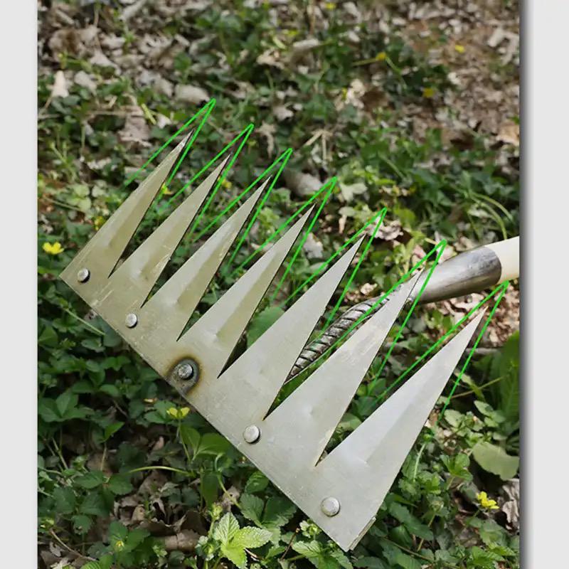 Agricultural shovel with 6 forks