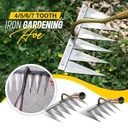 Agricultural shovel with 6 forks